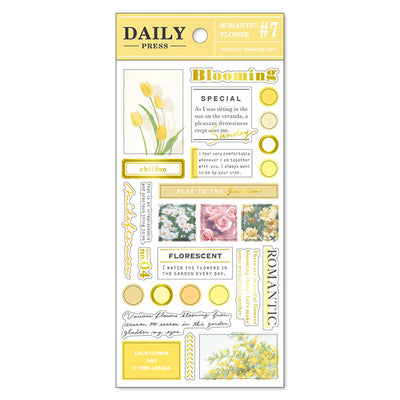 Mind Wave Daily Press Gold Foil Sticker - Romantic Flower 80965