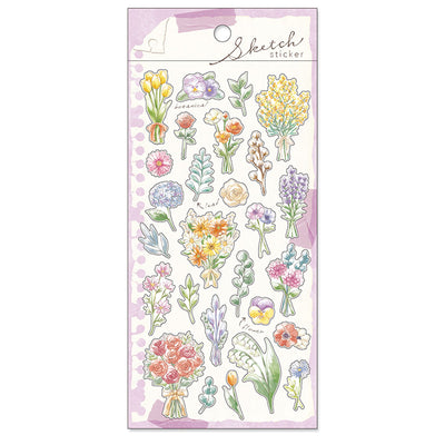 Mind Wave Sketch Sticker - Flower 81098