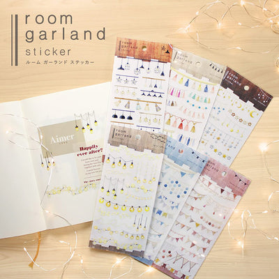 Mind Wave Room Garland Clear Sticker - Multi Tassel