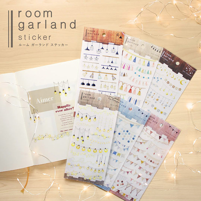Mind Wave Room Garland Clear Sticker - Iron Light