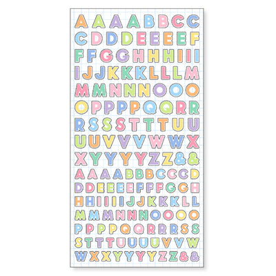 Mind Wave MOJI Collection - Pastel Alphabet Clear Sticker 81142