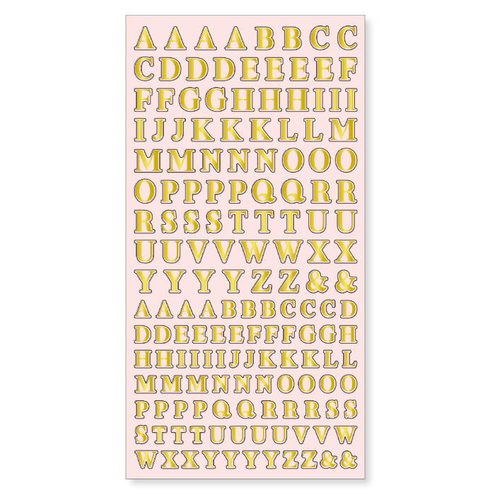 Mind Wave MOJI Collection - Gold Alphabet Clear Sticker – Meowashi