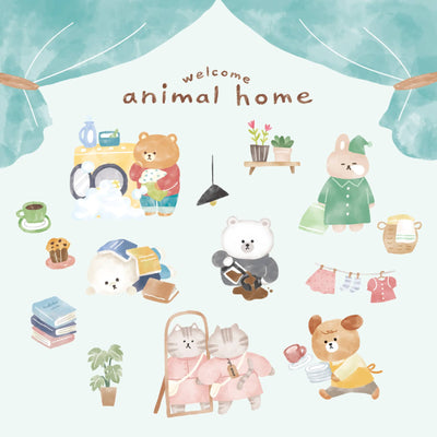 Mind Wave Animal Home Sticker - Polar Bear and Panda