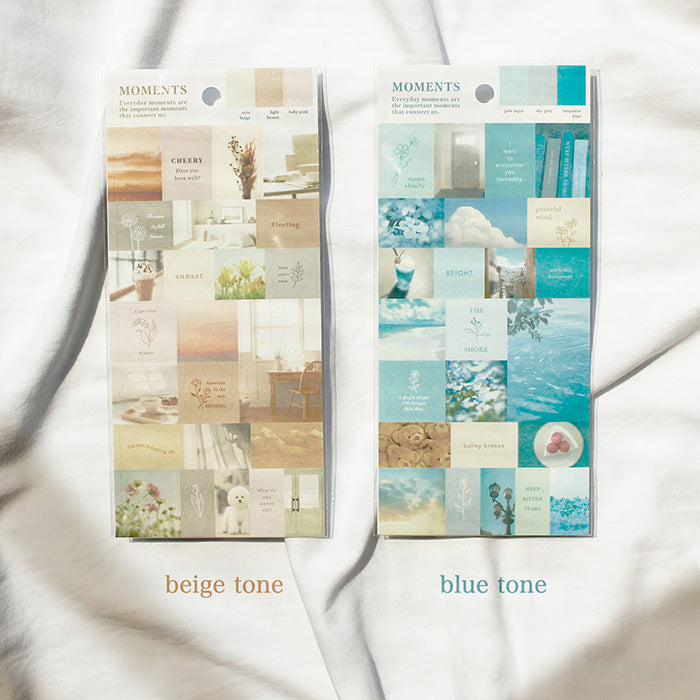 Mind Wave Moments Sticker - Beige Tone