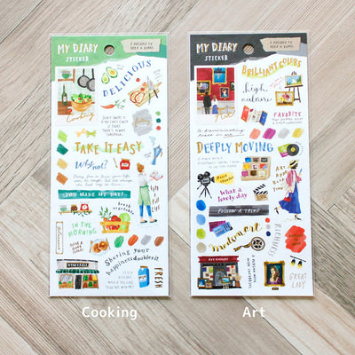 Mind Wave My Diary Gold Foil Sticker - Cooking