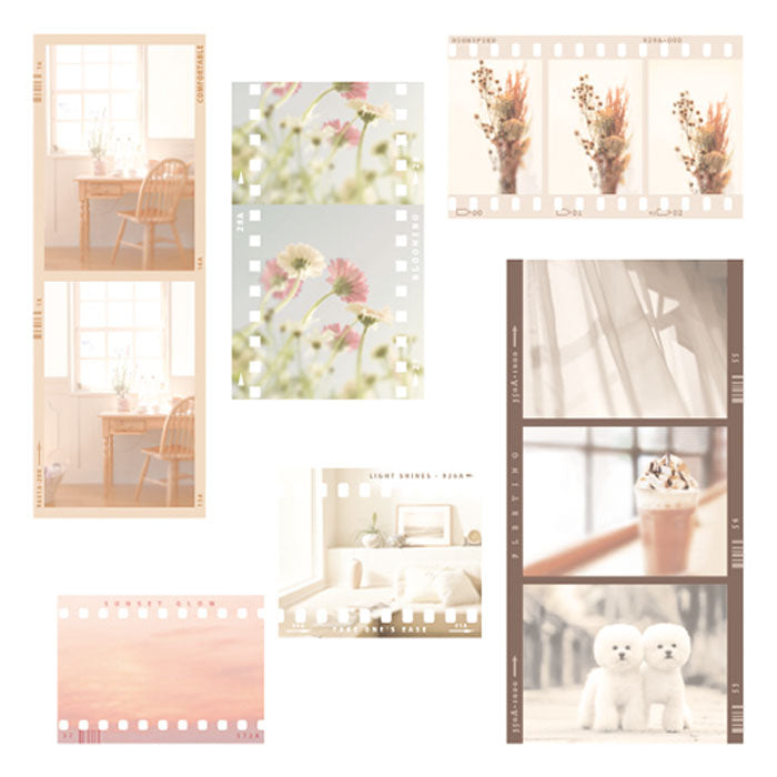 Mind Wave Moments Clear Sticker Flakes - Beige Tone 81353