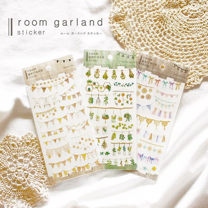 Mind Wave Room Garland Clear Sticker - Ribbon and Lace