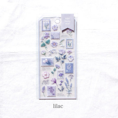 Mind Wave Oshibana Clear Sticker - Lilac