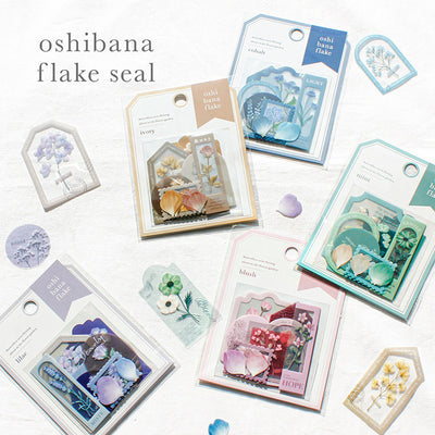 Mind Wave Oshibana Clear Sticker Flakes - Cobalt