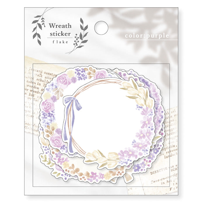 Mind Wave Wreath Sticker Flakes - Purple 81476