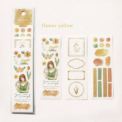 Mind Wave Felice Sticker - Yellow Flower 81533