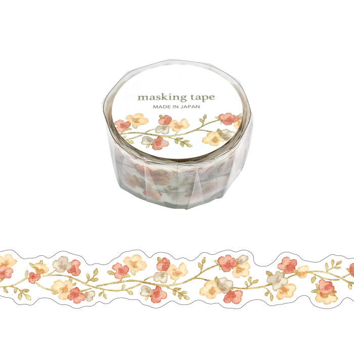 Mind Wave Palette Series Die Cut Washi Tape - Orange Flower 95205