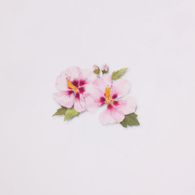 Appree pressed flower sticker - Rose of Sharon APS-038