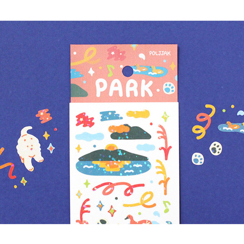 Appree Poljjak Holographic Sticker - Park APSC-002
