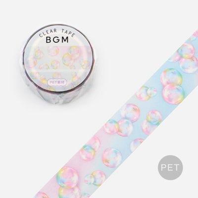 BGM Clear PET Tape - Soap Bubble BM-CD012