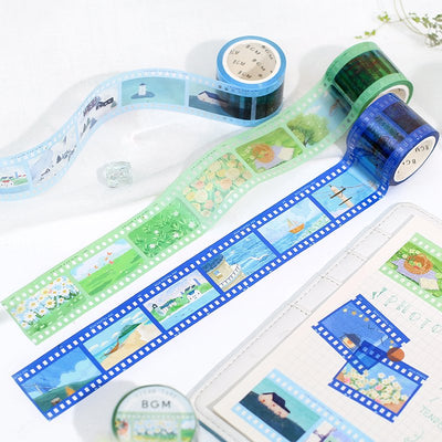 BGM Clear PET Tape - Green Film