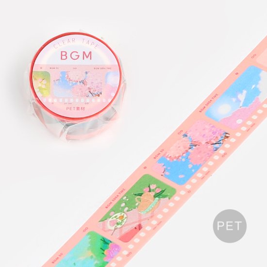 BGM Clear PET Tape - Pink Film BM-CFM007