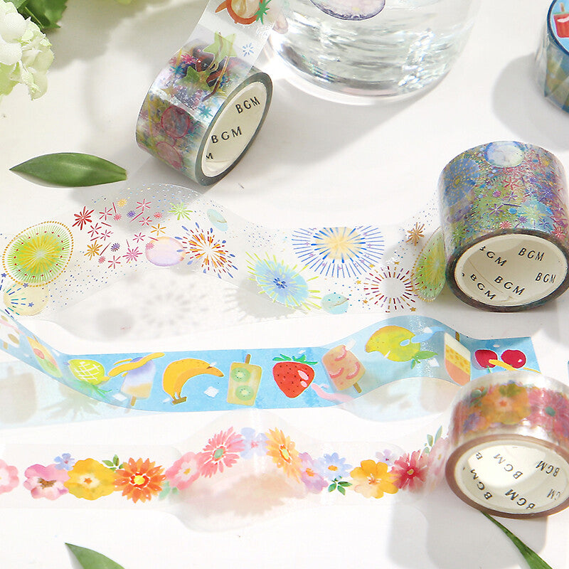 BGM Summer Limited Edition Clear PET Tape - Garden