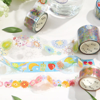 BGM Summer Limited Edition Clear PET Tape - Shaved Ice