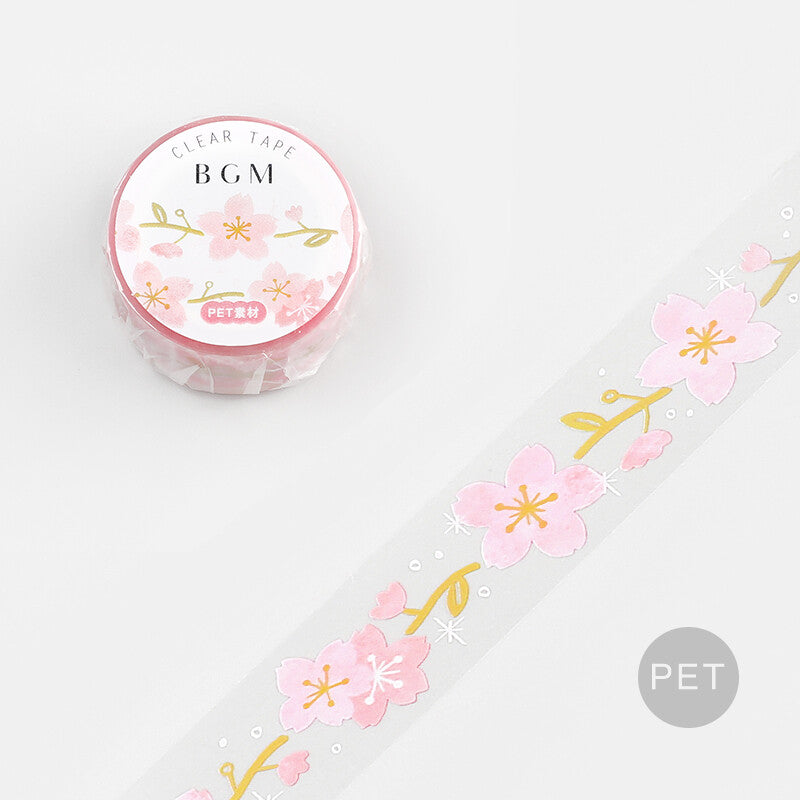 BGM Clear Pet Tape - Sakura Flower