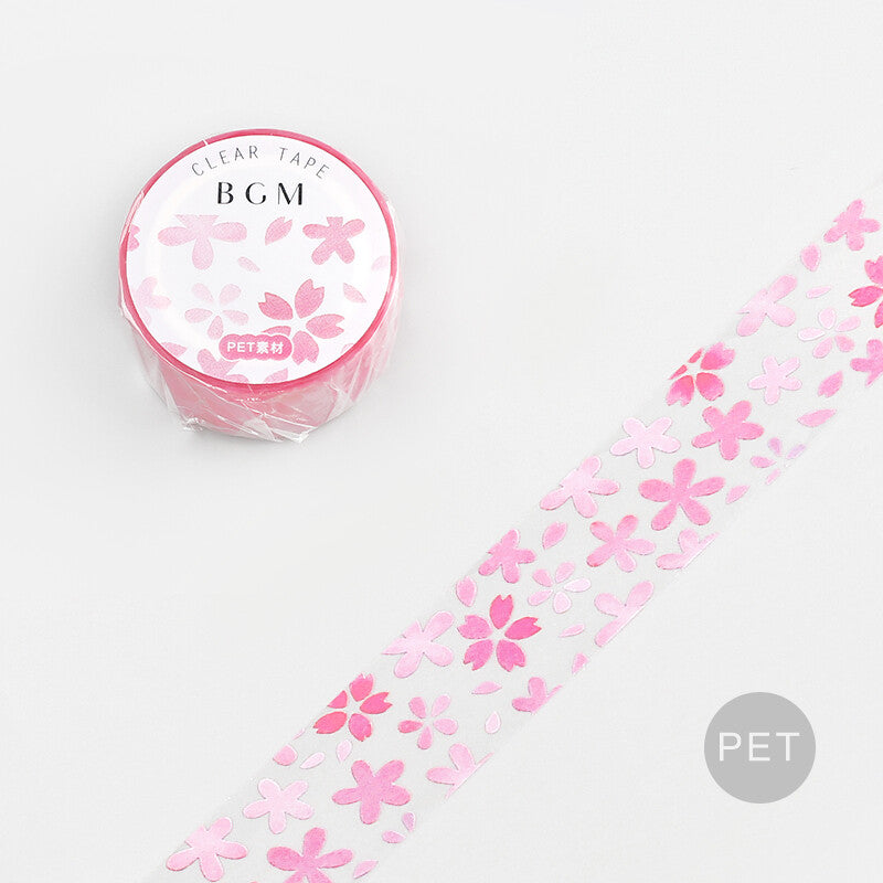 BGM Clear PET Tape - Sakura Petals BM-CSA003