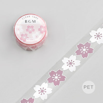 BGM Clear PET Tape - Sakura Flower BM-CSA004