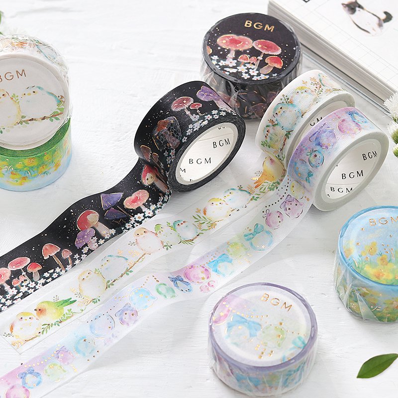 BGM Gold Foil Washi Tape - Daisy