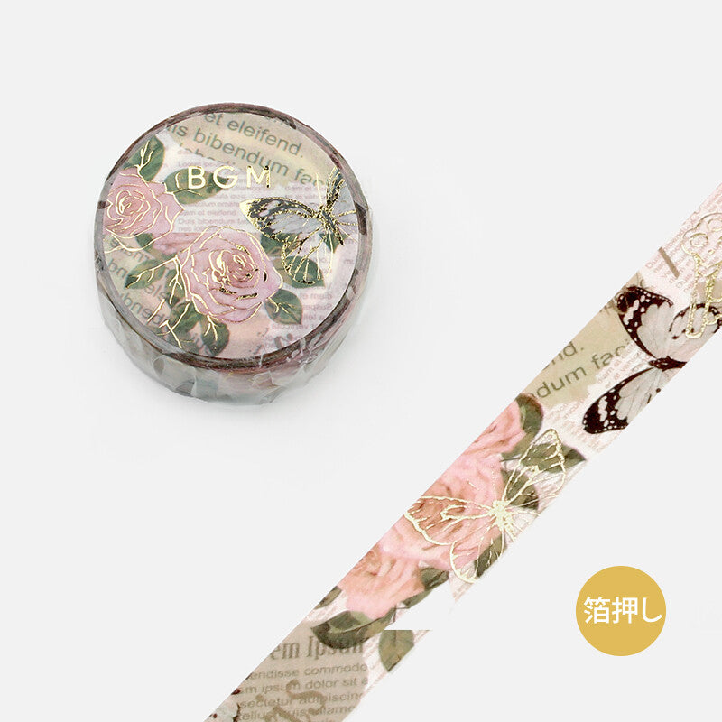 BGM Gold Foil Washi Tape - Holiday Romance BM-LGCA090