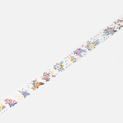 BGM Gold Foil Washi Tape - Spring Flower BM-LGCD029