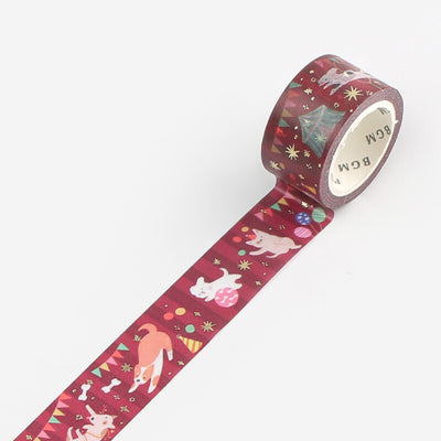 BGM Gold Foil Washi Tape - Animal Circus BM-LGCD042
