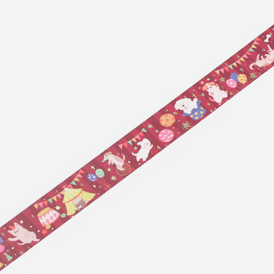 BGM Gold Foil Washi Tape - Animal Circus BM-LGCD042