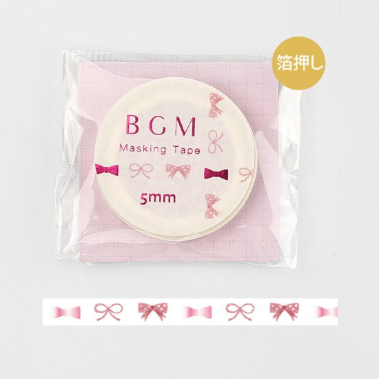 BGM skinny foil washi tape - Ribbon BM-LSG019