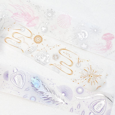 BGM Silver Foil Washi Tape - Jellyfish