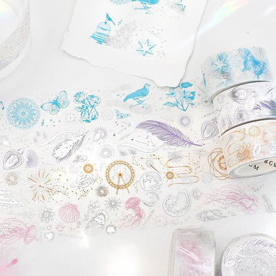 BGM Silver Foil Washi Tape - Jellyfish