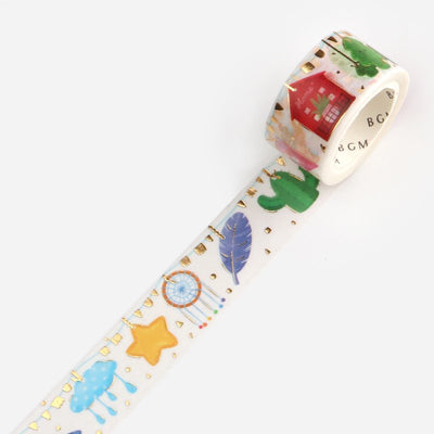 BGM Ornaments Gold Foil Washi Tape - Scandinavian Ornament BM-SPKM004