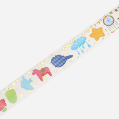 BGM Ornaments Gold Foil Washi Tape - Scandinavian Ornament BM-SPKM004