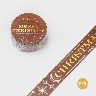 BGM Christmas foil washi tape - Christmas