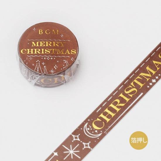BGM Christmas foil washi tape - Christmas