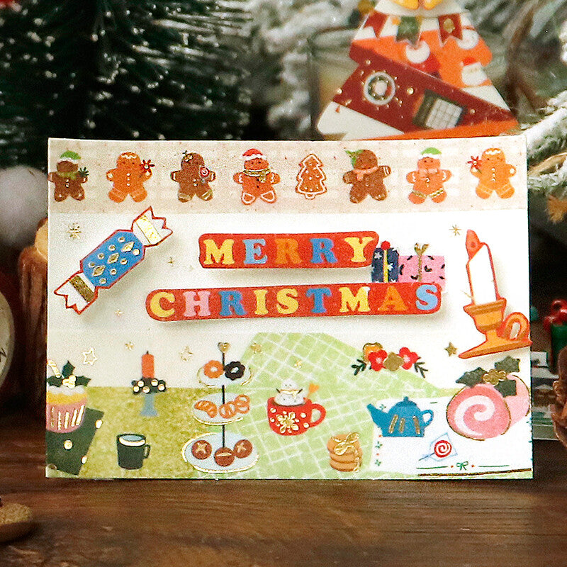 BGM Christmas 2021 Gold Foil Washi Tape - Merry Christmas
