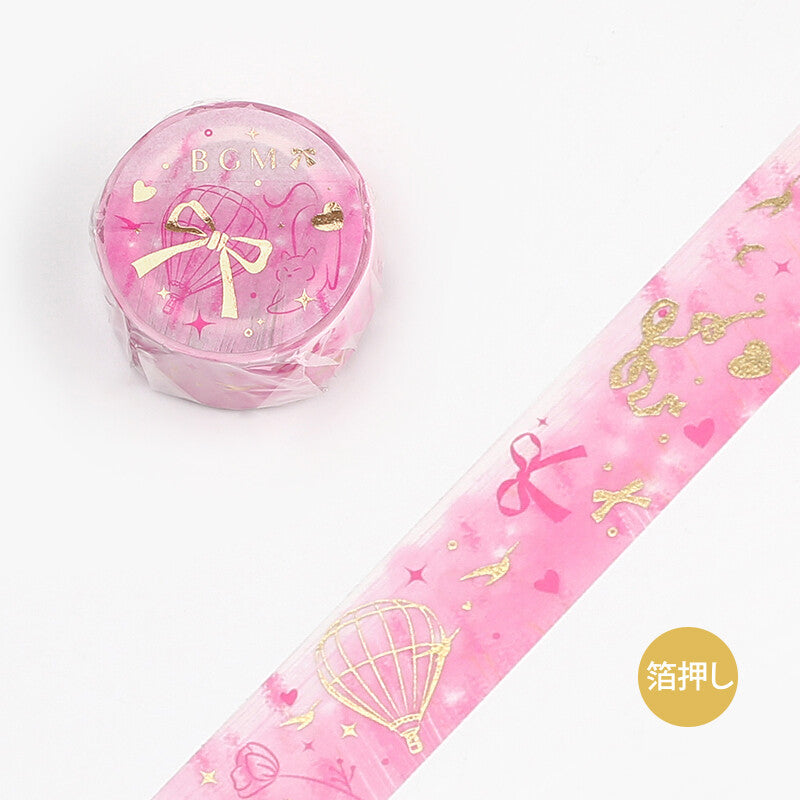 BGM nature poetry gold foil washi tape - Love BM-SPSS004