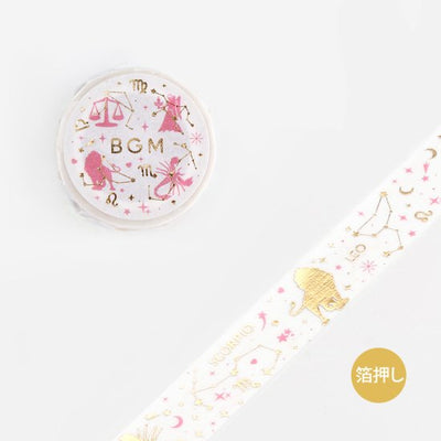 BGM Constellation Gold Foil Washi Tape - Pink BM-SPSZ002