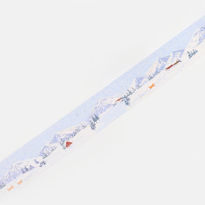 BGM Pointillism Drawing Silver Foil Washi Tape - Snow Mountain BM-SPTB003