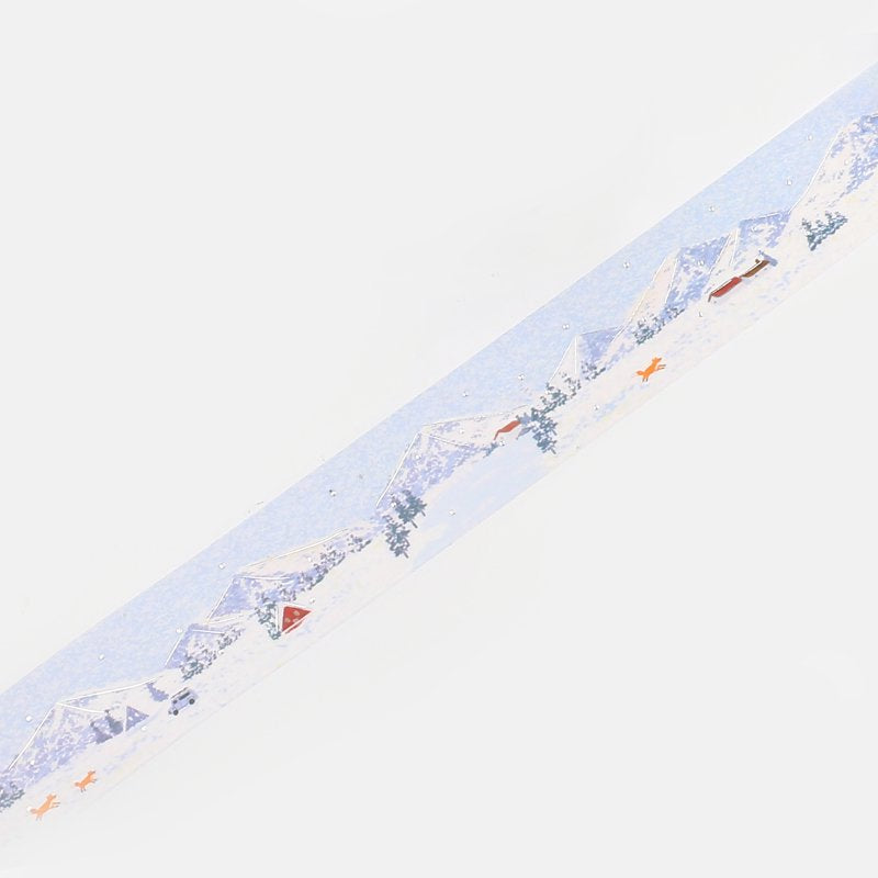 BGM Pointillism Drawing Silver Foil Washi Tape - Snow Mountain BM-SPTB003