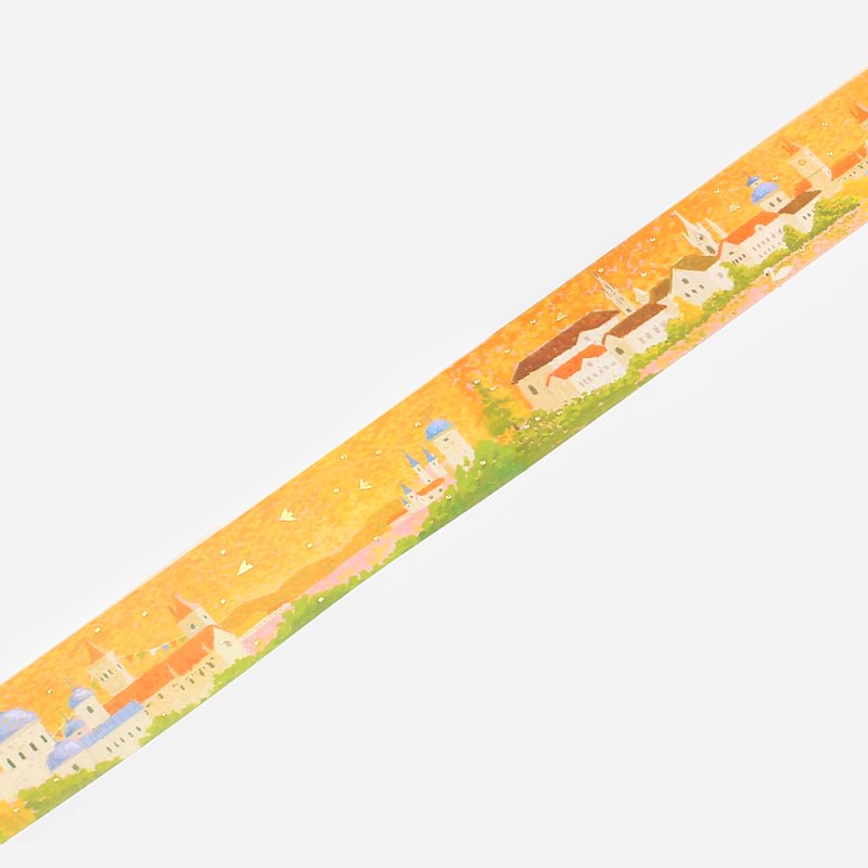 BGM Pointillism Drawing Gold Foil Washi Tape - Sunset BM-SPTB006