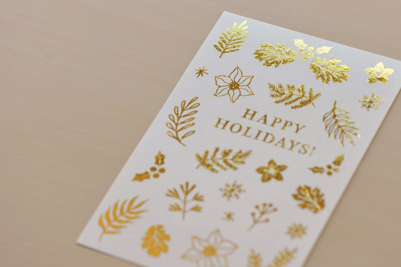 MU Christmas Limited Edition Gold Foil Print-on Sticker 