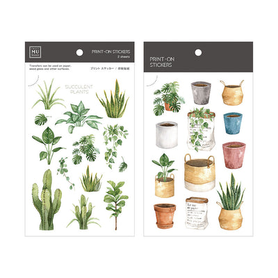 MU print-on sticker - Pot plants BPOP-001037