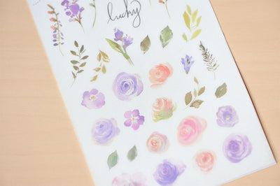MU print-on sticker - Purple Roses BPOP-001071