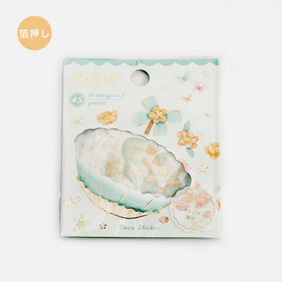 BGM Gold Foil Washi Sticker Flakes - Umbrella BS-FG121