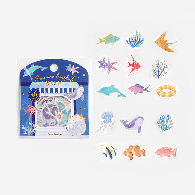 BGM Summer Limited Edition Gold Foil Sticker Flakes - Under the Sea    BS-FGLS009