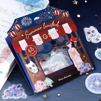 BGM Summer Limited Edition Gold Foil Sticker Flakes - Summer Festival BS-FGLS010 